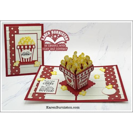 Karen Burniston - Popcorn Phrases clear stamps