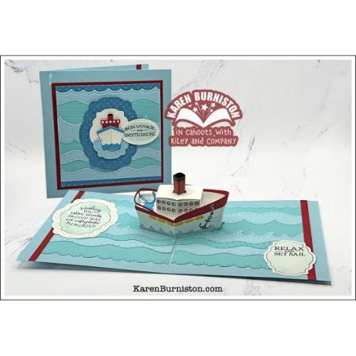 Karen Burniston - Cruise Greetings clear stamps