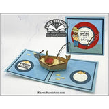 Karen Burniston - Fishing Phrases clear stamps