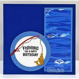 Karen Burniston - Fishing Phrases clear stamps