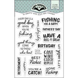 Karen Burniston - Fishing Phrases clear stamps