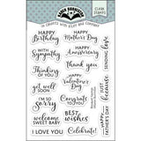 Karen Burniston - Bouquet Sayings clear stamps