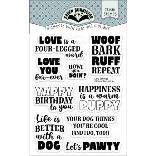 Karen Burniston - Dog Sayings clear stamps