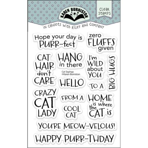 Karen Burniston - Cat Sayings clear stamps