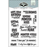 Karen Burniston - Monster Sayings clear stamps