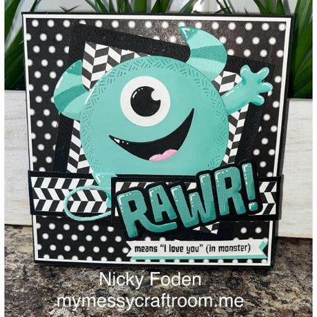 Karen Burniston - Monster Sayings clear stamps