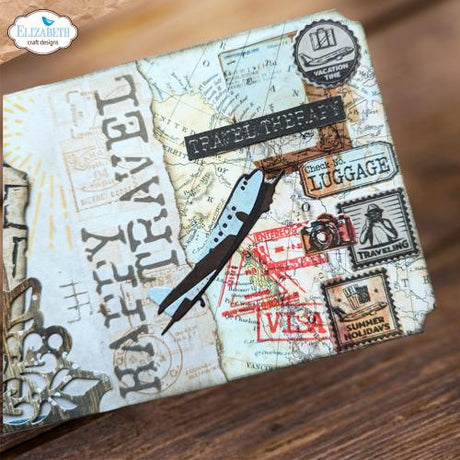 Elizabeth Craft Designs Remember Moments A6 Stamps Passport Stamps (CS363)