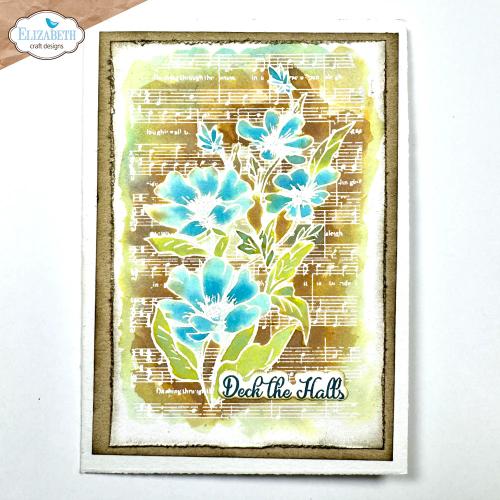 Elizabeth Craft Designs December Romance Stamp Winter Flowers