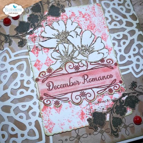 Elizabeth Craft Designs December Romance Stamp Winter Flowers