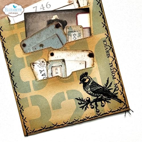 Elizabeth Craft Designs Winter Bliss Stamps December Postage Stamps (CS382)