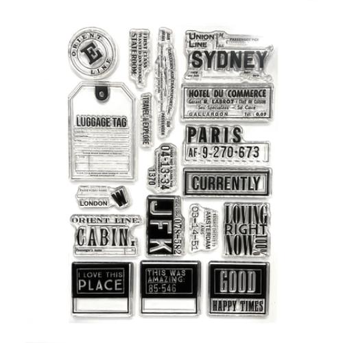 Elizabeth Craft Designs Once in a Lifetime Stamps Travels From The Past 3 (CS408)