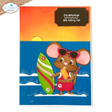 Elizabeth Craft Designs Good Times Stamps Summer Travel Sentiments (CS411)