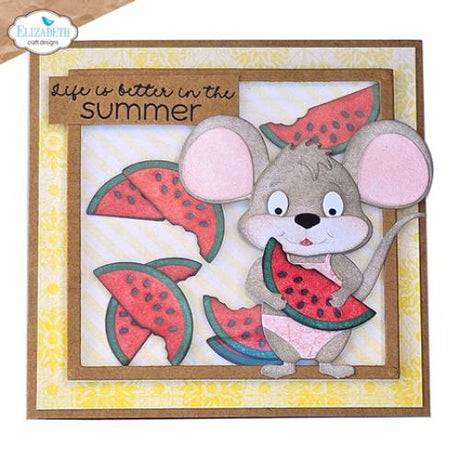 Elizabeth Craft Designs Good Times Stamps Summer Travel Sentiments (CS411)