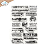 Elizabeth Craft Designs Good Times Stamps Sport Sentiments (CS412)