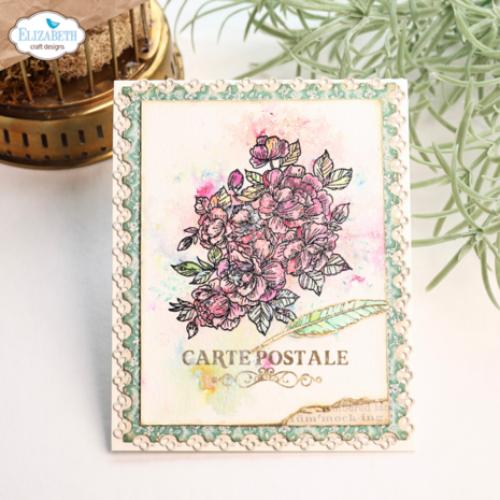 Elizabeth Craft Designs Romantic Revival Stamps Playing Card Collage (CS430)