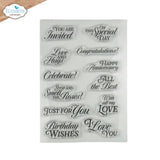 Elizabeth Craft Designs - Bohemian Rose Sentiments Stamp Set (CS432)