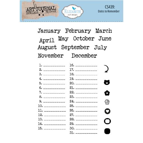 Elizabeth Craft Designs - Dates to remember Stamp Set