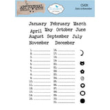 Elizabeth Craft Designs - Dates to remember Stamp Set