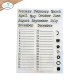 Elizabeth Craft Designs - Dates to remember Stamp Set