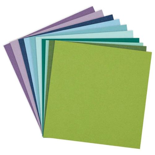 Spellbinders - Cool Assortment ColorWheel Cardstock 12" x 12" - 20 Sheets - Postage as per Actual