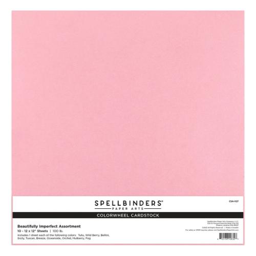 Spellbinders - Beautifully Imperfect ColorWheel Cardstock 12"x12" - 10 Sheets - Postage as per actual