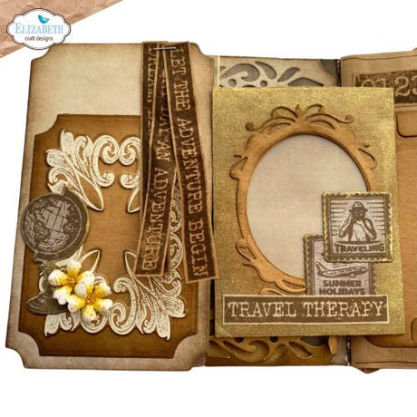 Elizabeth Craft Designs Remember Moments Stamp & Die Around the World (CSD361)