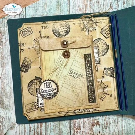 Elizabeth Craft Designs Remember Moments Stamp & Die Around the World (CSD361)