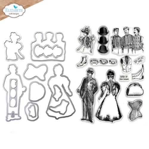 Elizabeth Craft Designs Mr. & Mrs. Stamp & Die Set (CSD400)