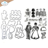 Elizabeth Craft Designs Mr. & Mrs. Stamp & Die Set (CSD400)