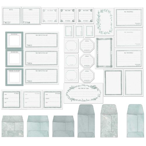 49 And Market Color Swatch: Eucalyptus Envelope Bits