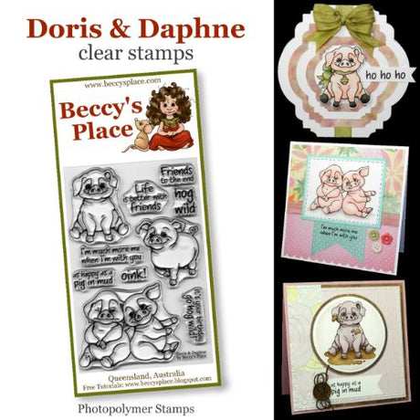 Beccy's Place - Doris and Daphne clear stamps