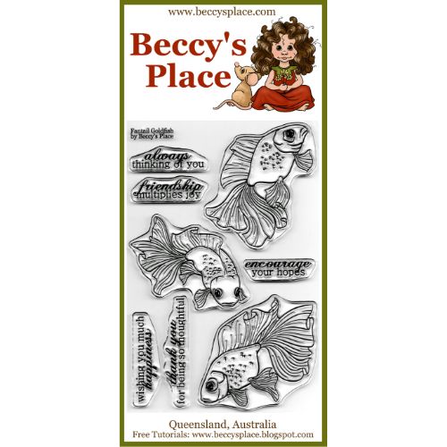 Beccy's Place - Fantail Goldfish clear stamps