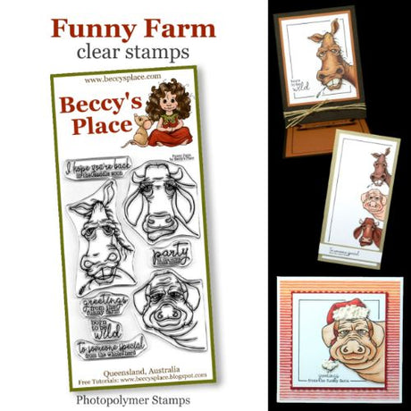 Beccy's Place - Funny Farm clear stamps