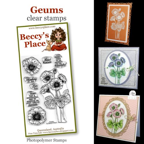 Beccy's Place - Geums clear stamps