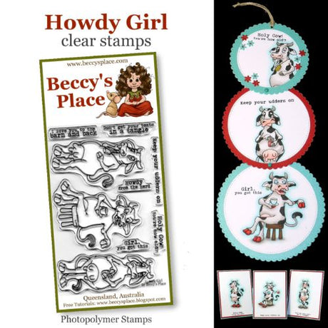 Beccy's Place - Howdy Girl clear stamps