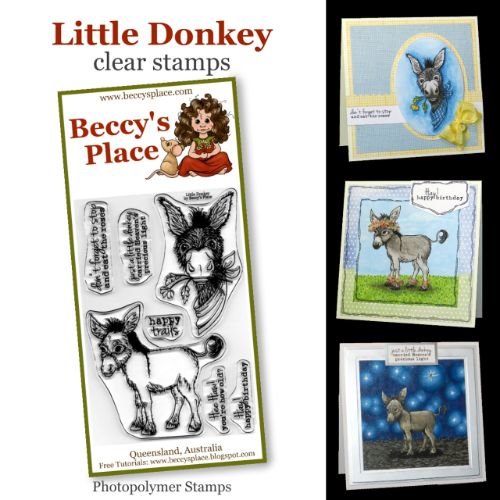 Beccy's Place - Little Donkey clear stamps