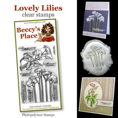 Beccy's Place - Lovely Lilies clear stamps