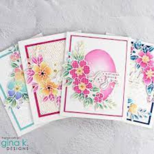 Gina K Designs - BUNDLE- Curved Floral Layering Bundle - Postage as per Actual