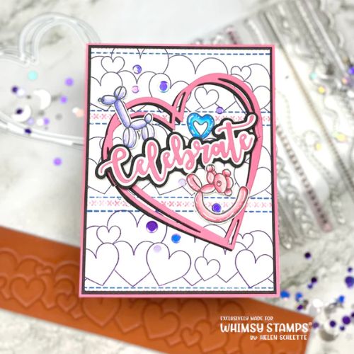 Whimsy Stamps - Stitches Clear Stamps