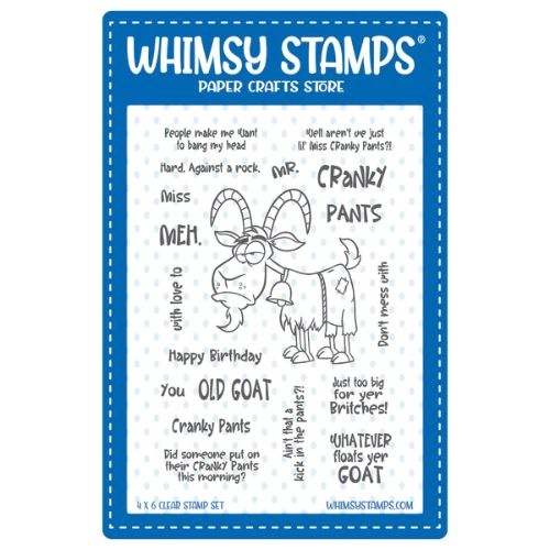 Whimsy Stamps - Cranky Pants Clear Stamps