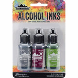 Tim Holtz Alcohol Ink .5oz 3/Pkg Cottage Path-Slate/Currant/Meadow - Krafters Cart