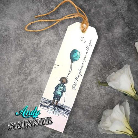 Andy Skinner The Places You Will Go 3.5 in x 5.25 in Pre Cut Rubber Stamp