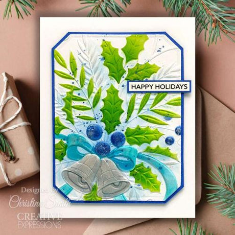Creative Expressions Jingle Bells Companion Colouring Stencil 6 in x 8 in Set of 2