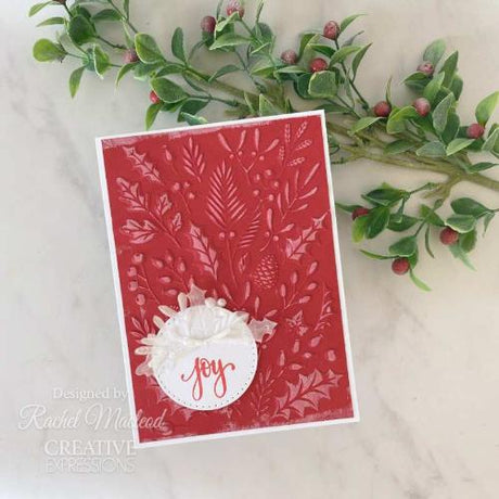 Creative Expressions Winter Foliage 5 in x 7 in 3D Embossing Folder