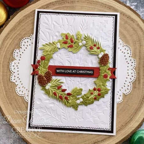 Creative Expressions Winter Foliage 5 in x 7 in 3D Embossing Folder