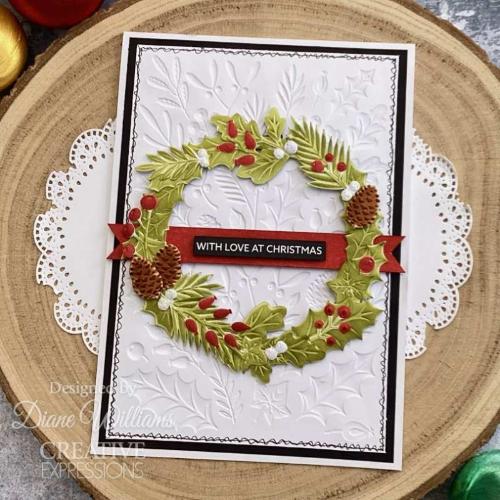 Creative Expressions Winter Foliage Companion Colouring Stencil 6 in x 8 in Set of 2
