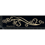The Dusty Attic - Scroll Border 1 Chipboard - DA0219M