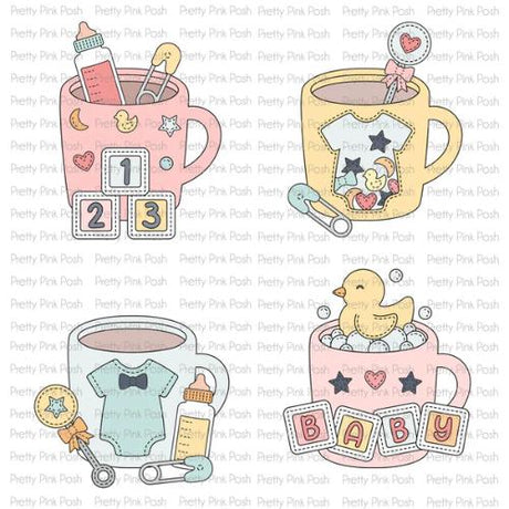 Pretty Pink Posh - Baby Mug Additions Dies