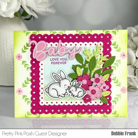 Pretty Pink Posh - Eyelet Squares Dies