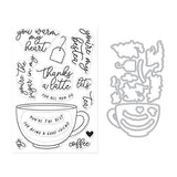 Hero Arts - Coffee or Tea Stamp & Cut
